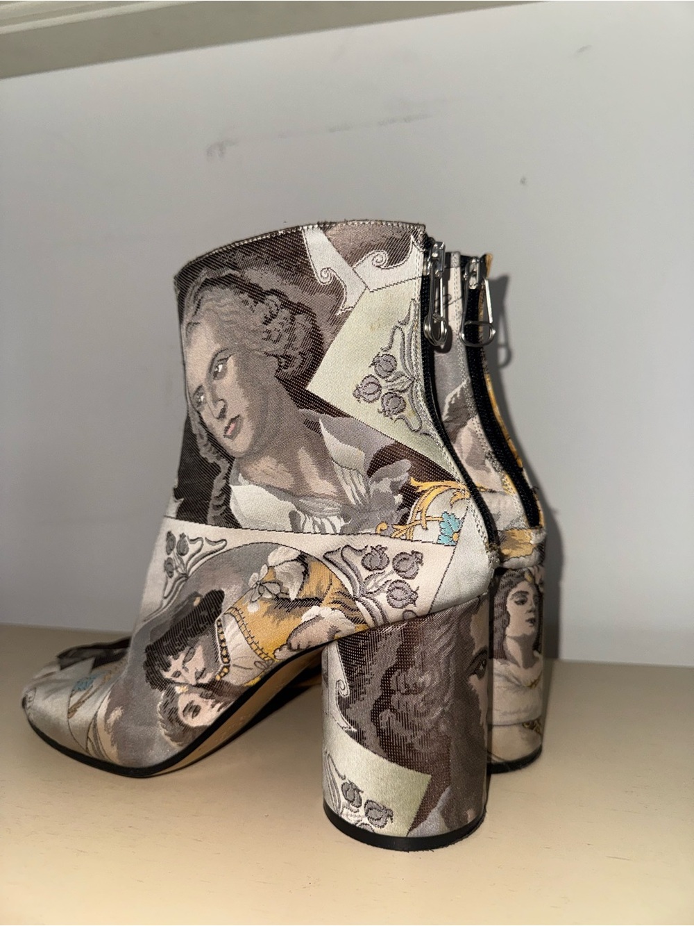 Maison Margiela Lovers Silk Ankle Boots - Size 40